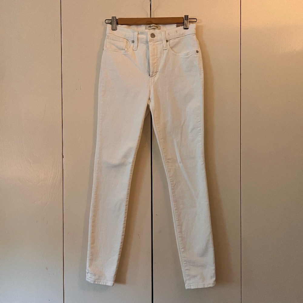 Madewell 9” High-Rise Skinny Jeans - White - Sz 26